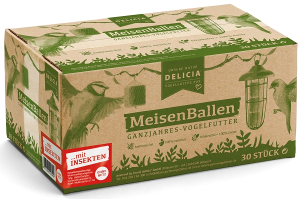 Premium MeisenBallen mit Insekten