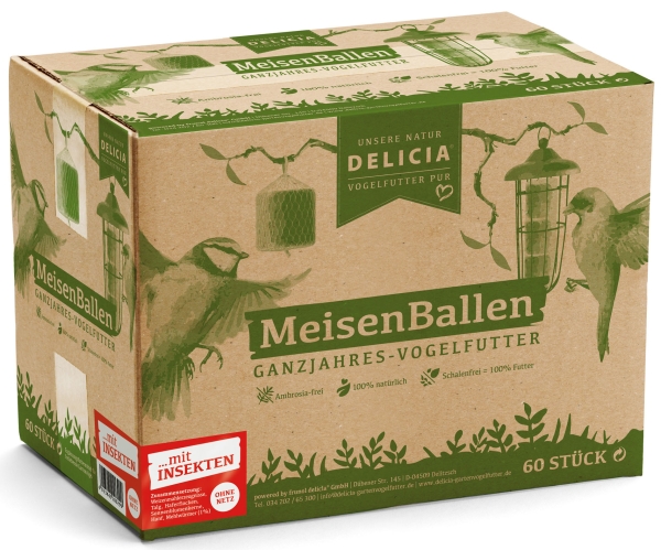 Premium MeisenBallen mit Insekten